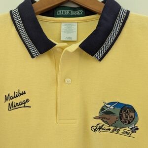 Vtg PIPER Malibu Mirage Asheville Polo Shirt MENS XL Pilot MMOPA Airplane Fly In